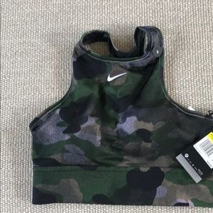 Nike camo sports bra